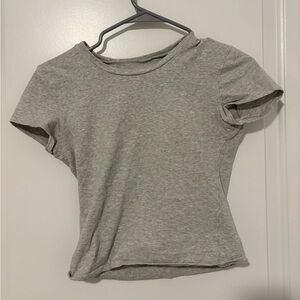 Abercrombie & Fitch Light Gray Short Sleeve Tee